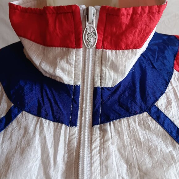 Vintage Women's Large Jacket Lavon Marine Club Windbreaker Yacht Large White - Picture 4 of 7